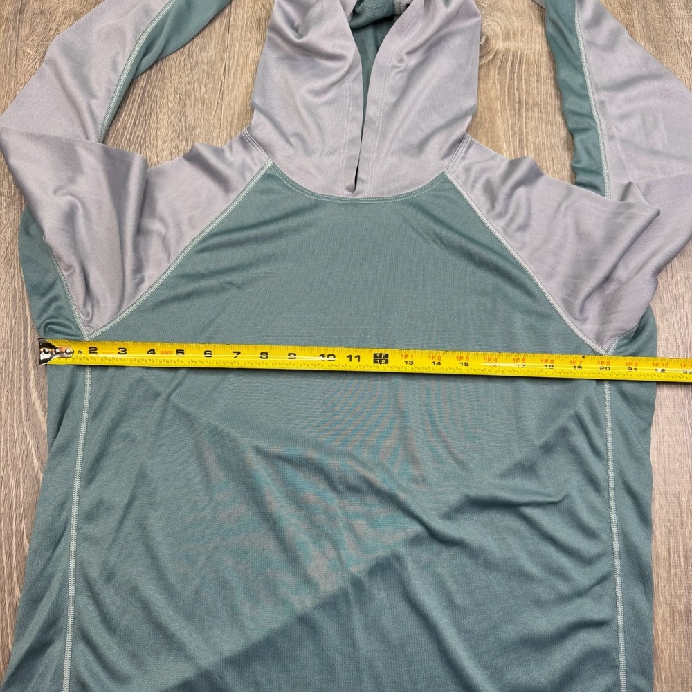 Burgeon Outdoor Mens Green Colorblock Lightweight Mountain Raglan Hoodie Size L - Picture 6 of 10